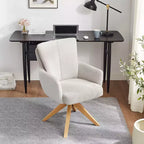 Chaise de bureau pivotante Art Leon en tissu