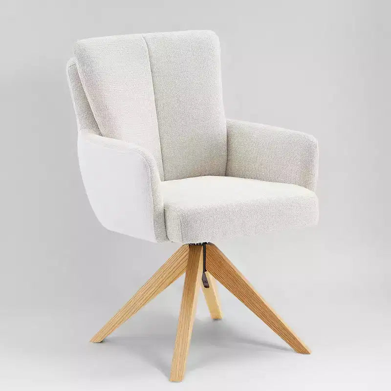 Chaise de bureau pivotante Art Leon en tissu