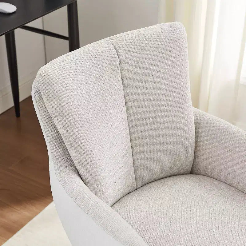 Chaise de bureau pivotante Art Leon en tissu