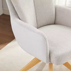 Chaise de bureau pivotante Art Leon en tissu