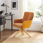 Chaise de bureau pivotante Art Leon en tissu
