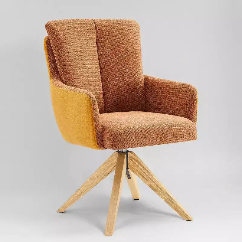 Chaise de bureau pivotante Art Leon en tissu