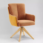 Chaise de bureau pivotante Art Leon en tissu