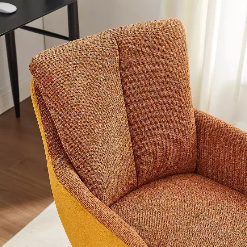 Chaise de bureau pivotante Art Leon en tissu