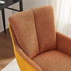 Chaise de bureau pivotante Art Leon en tissu