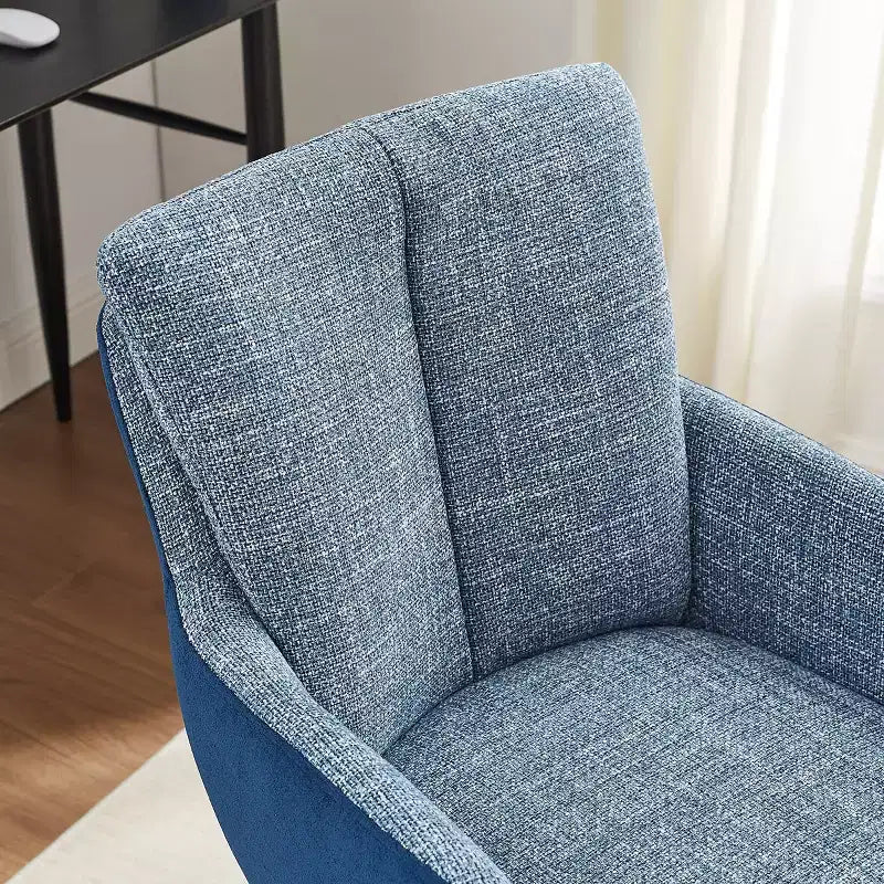 Chaise de bureau pivotante Art Leon en tissu