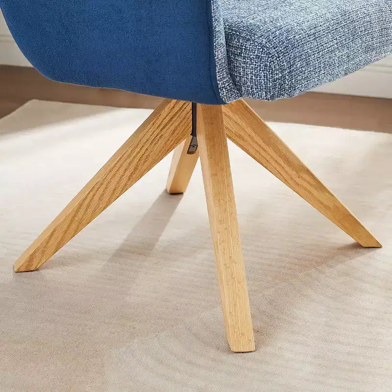 Chaise de bureau pivotante Art Leon en tissu