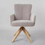Chaise de bureau pivotante Art Leon en tissu