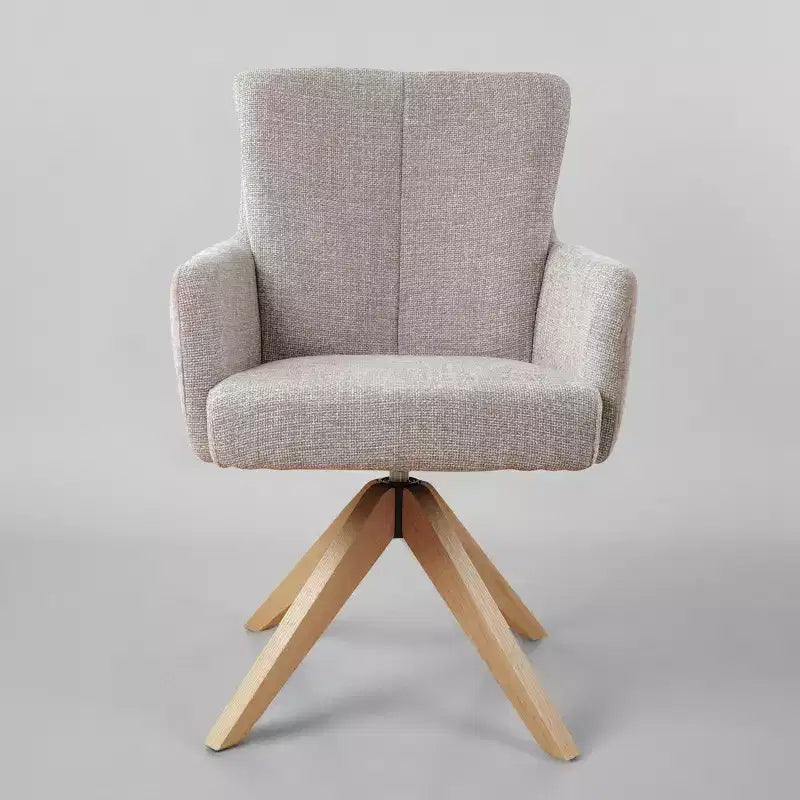 Chaise de bureau pivotante Art Leon en tissu