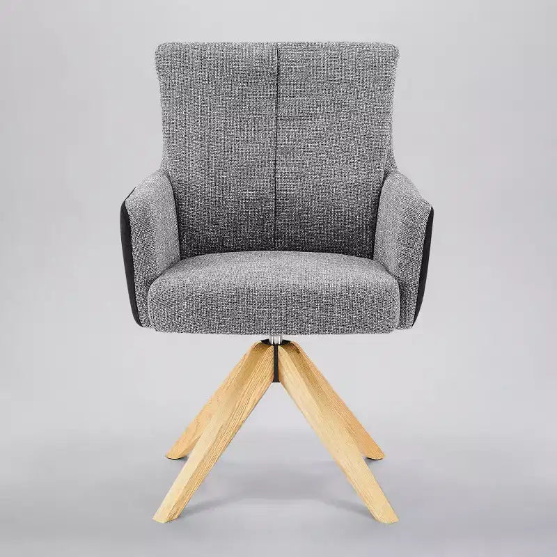 Chaise de bureau pivotante Art Leon en tissu