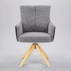 Chaise de bureau pivotante Art Leon en tissu