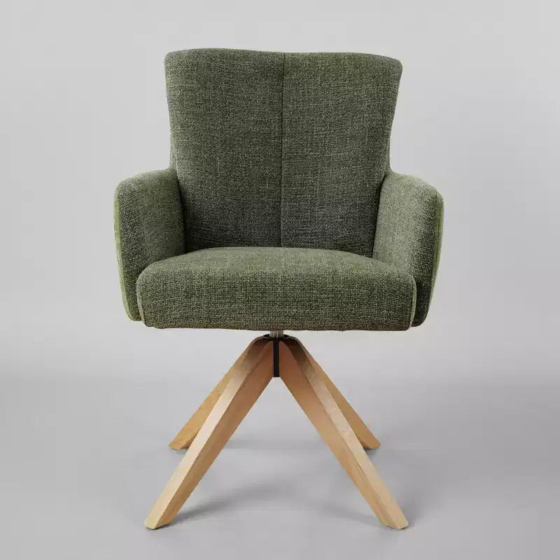 Chaise de bureau pivotante Art Leon en tissu