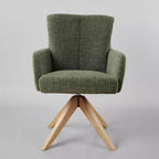 Chaise de bureau pivotante Art Leon en tissu