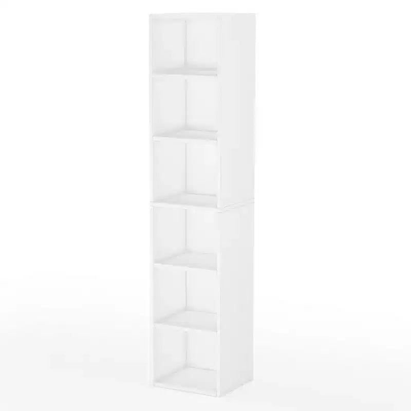 MAYEERTY Bibliothèque Ouverte à 6 Niveaux Grande Capacité de Rangement pour Livres Plantes Objets Décoratifs