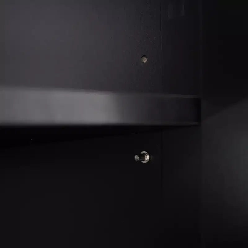 Meuble de salle de bain autoportant moderne de 178 cm avec 3 tiroirs et étagères réglables, portes en verre à fermeture douce, pour un rangement multi-pièces - ModernLuxe
