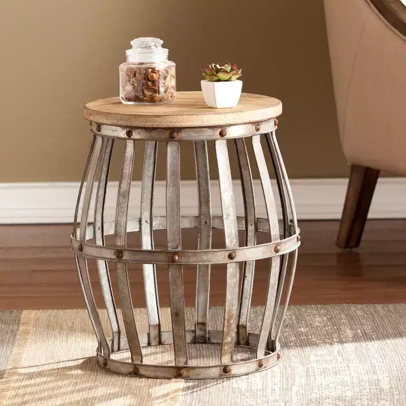 Table d'appoint Mencino – Argent – SEI