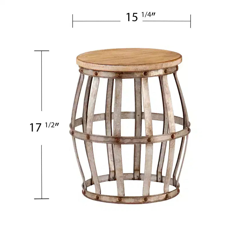 Table d'appoint Mencino – Argent – SEI