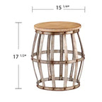 Table d'appoint Mencino – Argent – SEI