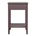 Table de chevet Karl Home 1 tiroir en MDF marron de 46 cm de large