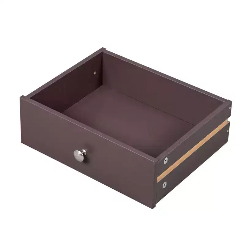Table de chevet Karl Home 1 tiroir en MDF marron de 46 cm de large