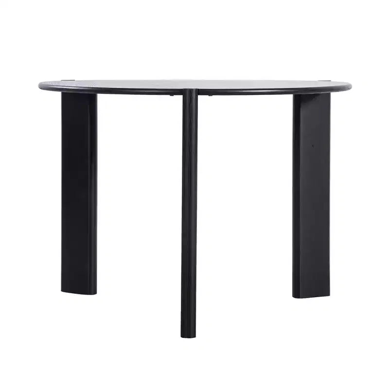 Table à manger ronde en bois massif de 42 po pour salle à manger