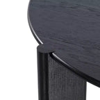 Table à manger ronde en bois massif de 42 po pour salle à manger