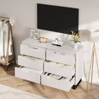 Meuble Commode Vertical avec Rangement, Commode pour Chambre à Coucher, Rangement en Bois pour Couloir, Entrée