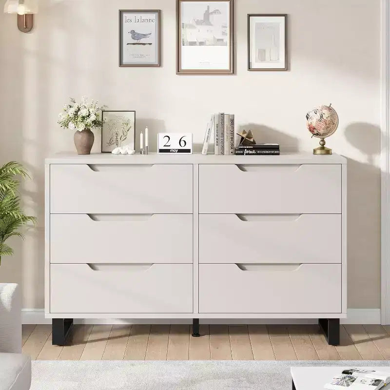 Meuble Commode Vertical avec Rangement, Commode pour Chambre à Coucher, Rangement en Bois pour Couloir, Entrée