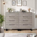 Meuble Commode Vertical avec Rangement, Commode pour Chambre à Coucher, Rangement en Bois pour Couloir, Entrée