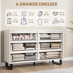 Meuble Commode Vertical avec Rangement, Commode pour Chambre à Coucher, Rangement en Bois pour Couloir, Entrée