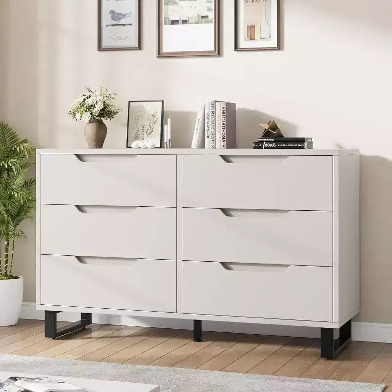 Meuble Commode Vertical avec Rangement, Commode pour Chambre à Coucher, Rangement en Bois pour Couloir, Entrée