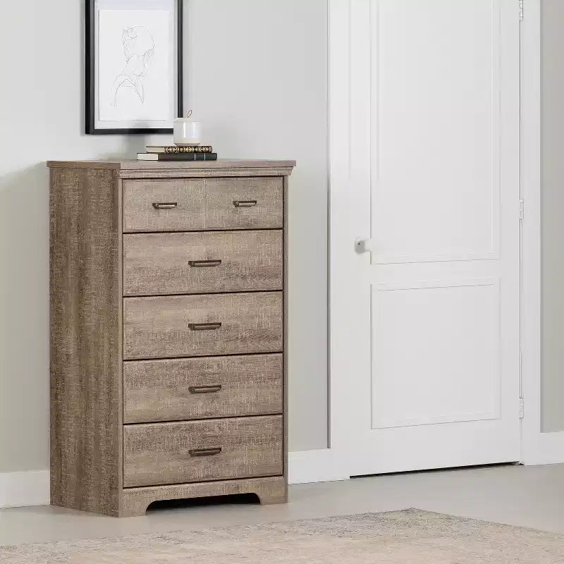 Commode HomeStock à 5 tiroirs Versa
