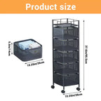Chariot de Rangement de Cuisine Rotatif à 5 Niveaux GustoWave