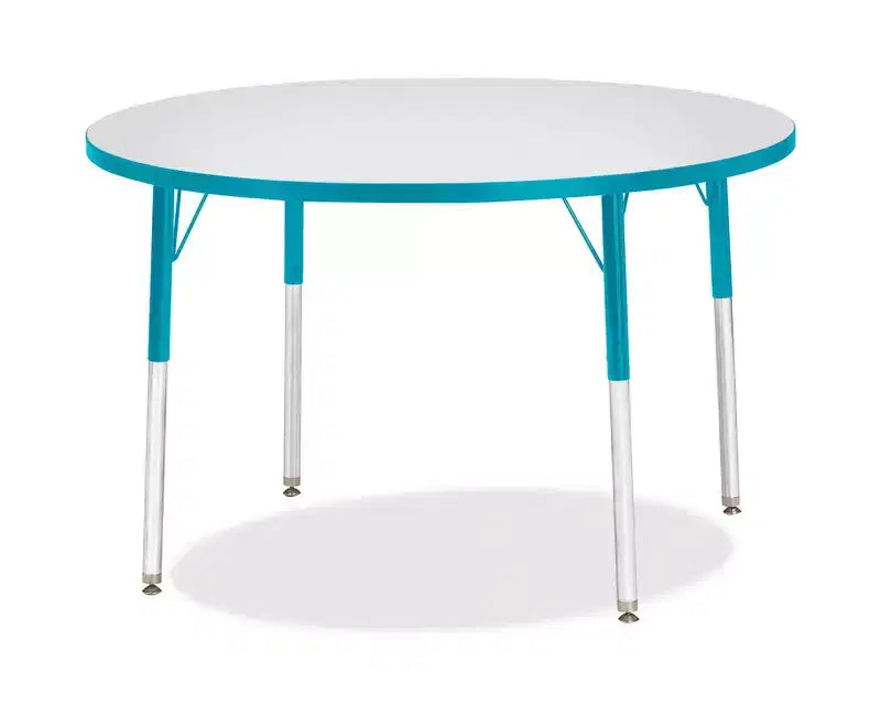 Table ronde Jonti-Craft Berries Adult Height Color Edge 42 x 42 po bleue