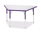Table trapézoïdale Jonti-Craft Berries pour adulte, stratifié gris (61 x 122 cm) en violet