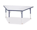 Table trapézoïdale Jonti-Craft Berries Prism Edge Hauteur Primaire 30 x 60 po Bleue