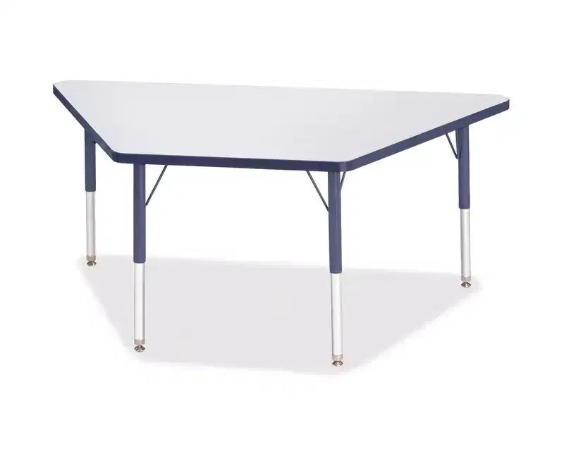 Table trapézoïdale Jonti-Craft Berries Prism Edge Hauteur Primaire 30 x 60 po Bleue