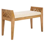 Banc en bois Hamburg - BCH3702 - Beige/Naturel - Safavieh