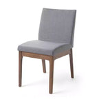 Ensemble de salle à manger Merax 5 pièces de style moderne du milieu du siècle avec 4 chaises rembourrées