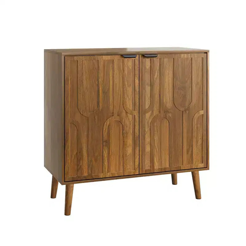 GDFStudio Nilah Armoire de rangement de 80 cm de style maison de ferme avec 2 portes et étagère réglable