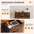 MAYEERTY Commode en tissu pour le rangement et l'organisation, Commode