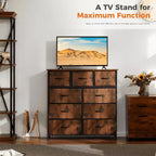 MAYEERTY Commode en tissu pour le rangement et l'organisation, Commode