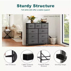 MAYEERTY Commode en tissu pour le rangement et l'organisation, Commode