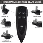 Fauteuil inclinable releveur électrique CLIHOME, avec massage chauffant, double moteur, inclinaison infinie, en cuir véritable, mécanisme de mouvement robuste avec ports USB