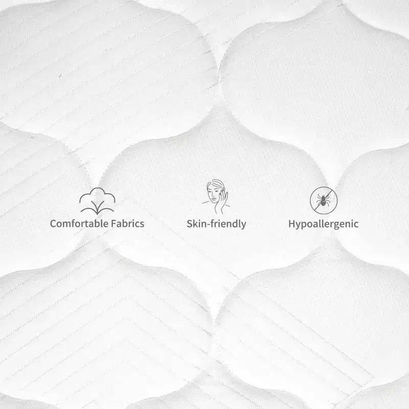 Matelas Hybride Swedrea Fermeté Moyenne Refroidissant en Mousse à Mémoire de Forme Livré en Boîte Noir