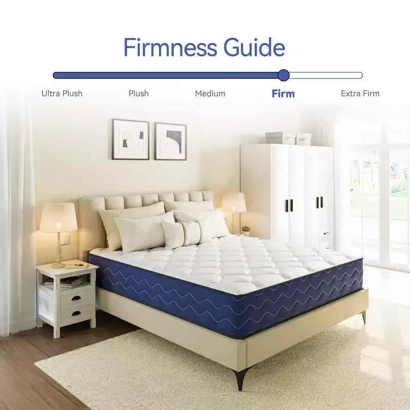 Matelas Hybride Swedrea Fermeté Moyenne Refroidissant en Mousse à Mémoire de Forme Livré en Boîte Noir