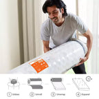 Matelas Hybride Swedrea Fermeté Moyenne Refroidissant en Mousse à Mémoire de Forme Livré en Boîte Noir