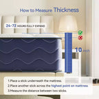 Matelas Hybride Swedrea Fermeté Moyenne Refroidissant en Mousse à Mémoire de Forme Livré en Boîte Noir