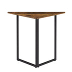 Étagère d'angle VECELO, étagères triangulaires, table d'appoint avec cadre en métal pour salon, petits espaces, marron/gris