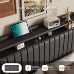 Cadre de lit flottant GustoWave, avec lumières LED et station de charge
